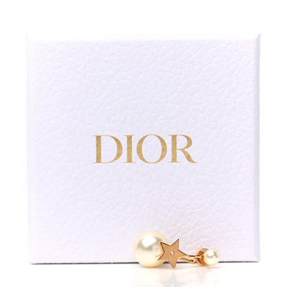 Christian Dior Pearl Strass My ABCDior Tribale Star Earring Aged Gold 5 of 5