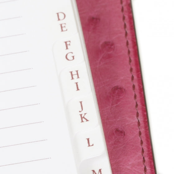Ostrich Agenda Cover Fuchsia w Inserts