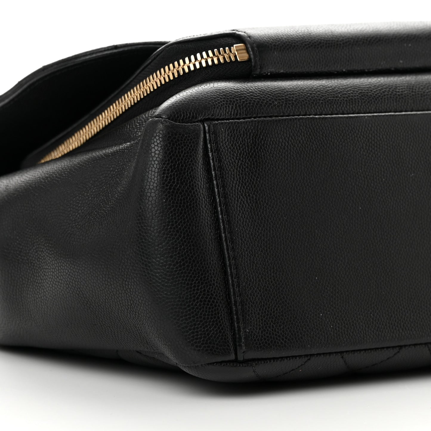 Caviar Quilted Large Business Affinity Flap Black