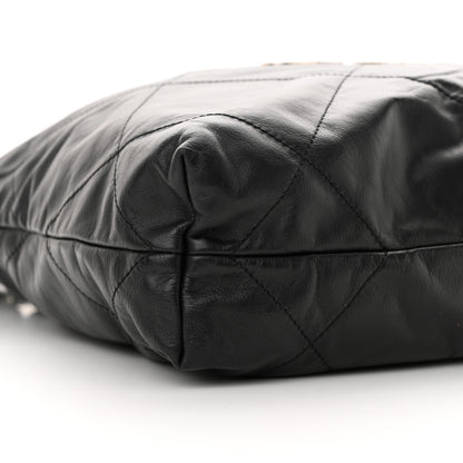 Chanel Shiny Calfskin Quilted Small Chanel 22 Black 10 of 13