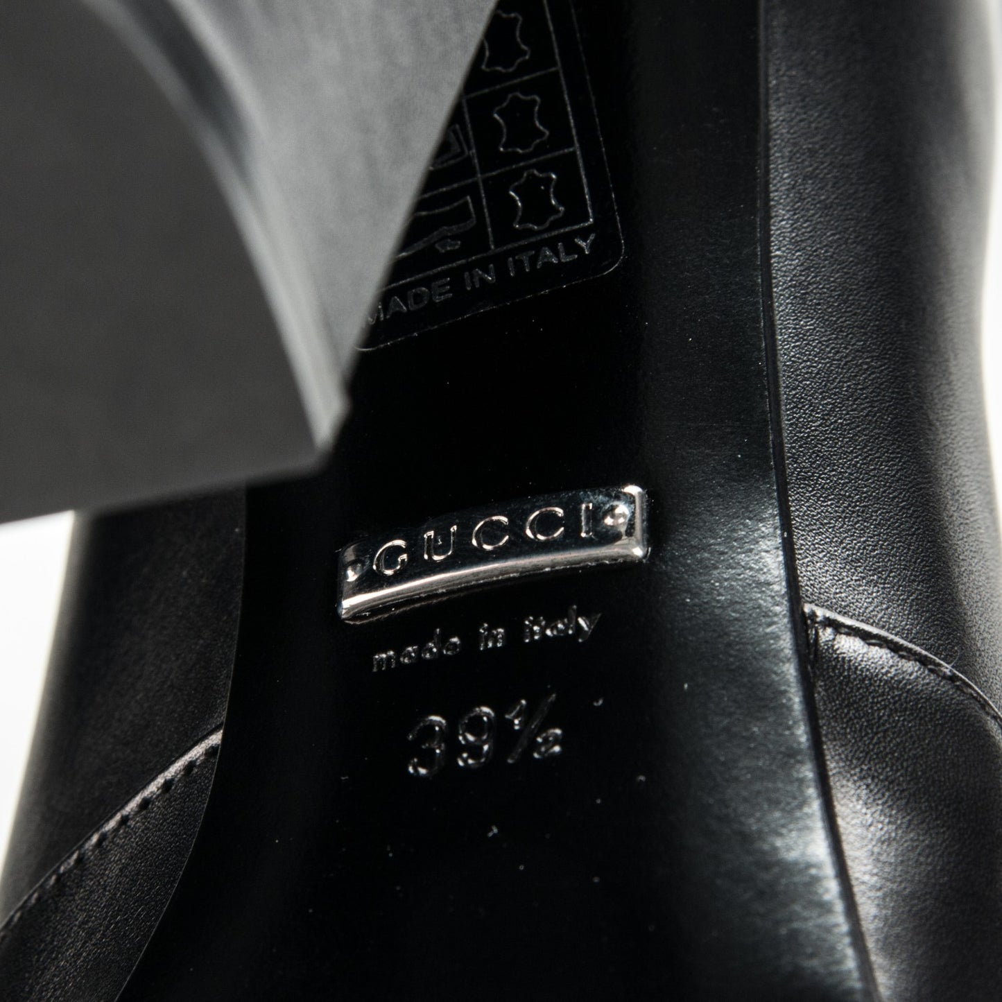 Calfskin Twiggy Boots 39.5 Black