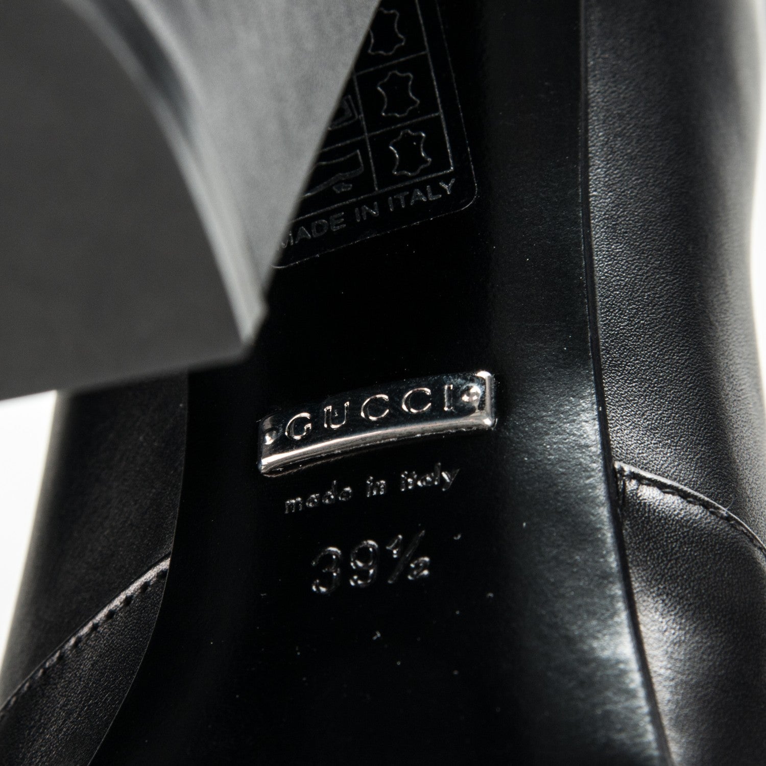 Gucci Calfskin Twiggy Boots 39.5 Black 6 of 6