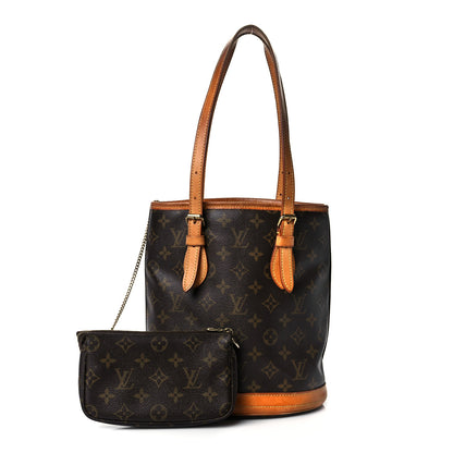 Louis Vuitton Monogram Petit Bucket 23 1 of 15