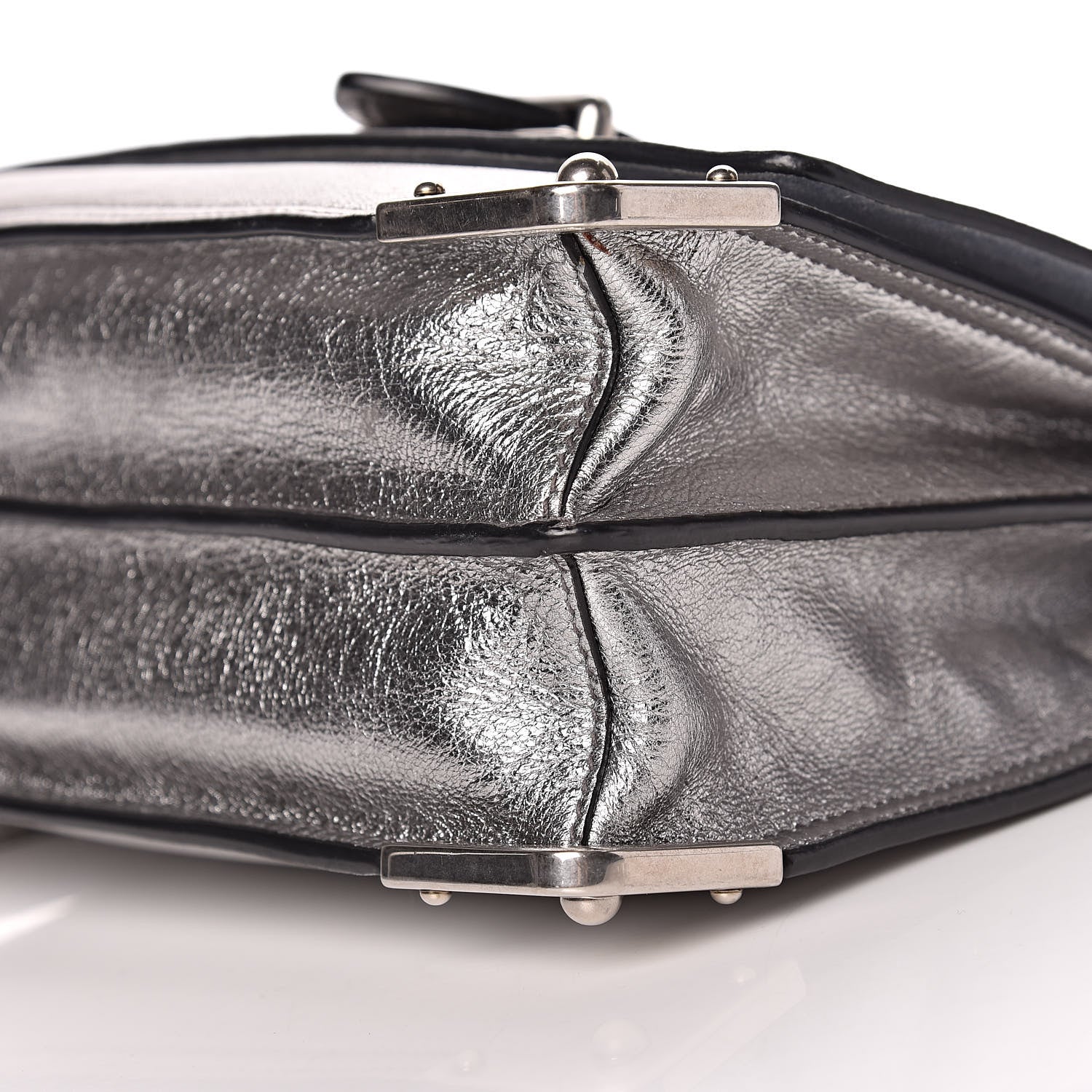 Prada Glace Calf Soft Cahier Bag Cromo Astrale 10 of 10