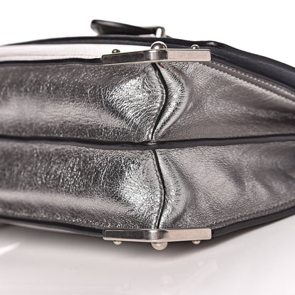 Prada Glace Calf Soft Cahier Bag Cromo Astrale 10 of 10