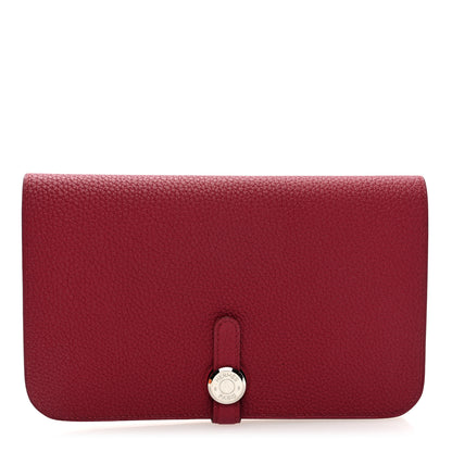 Hermes Dogon Duo Wallet Rubis 1 of 9