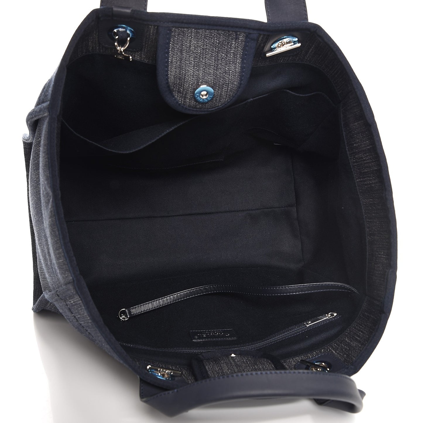 Canvas Large Deauville Tote Dark Blue