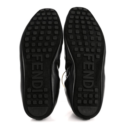 Fendi Vitello Filo Ballerina Flats 39 Black 6 of 12