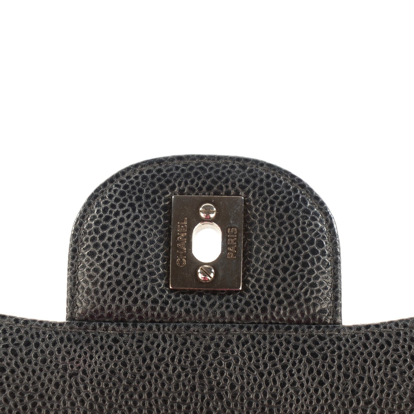 Caviar Quilted Maxi Double Flap Black