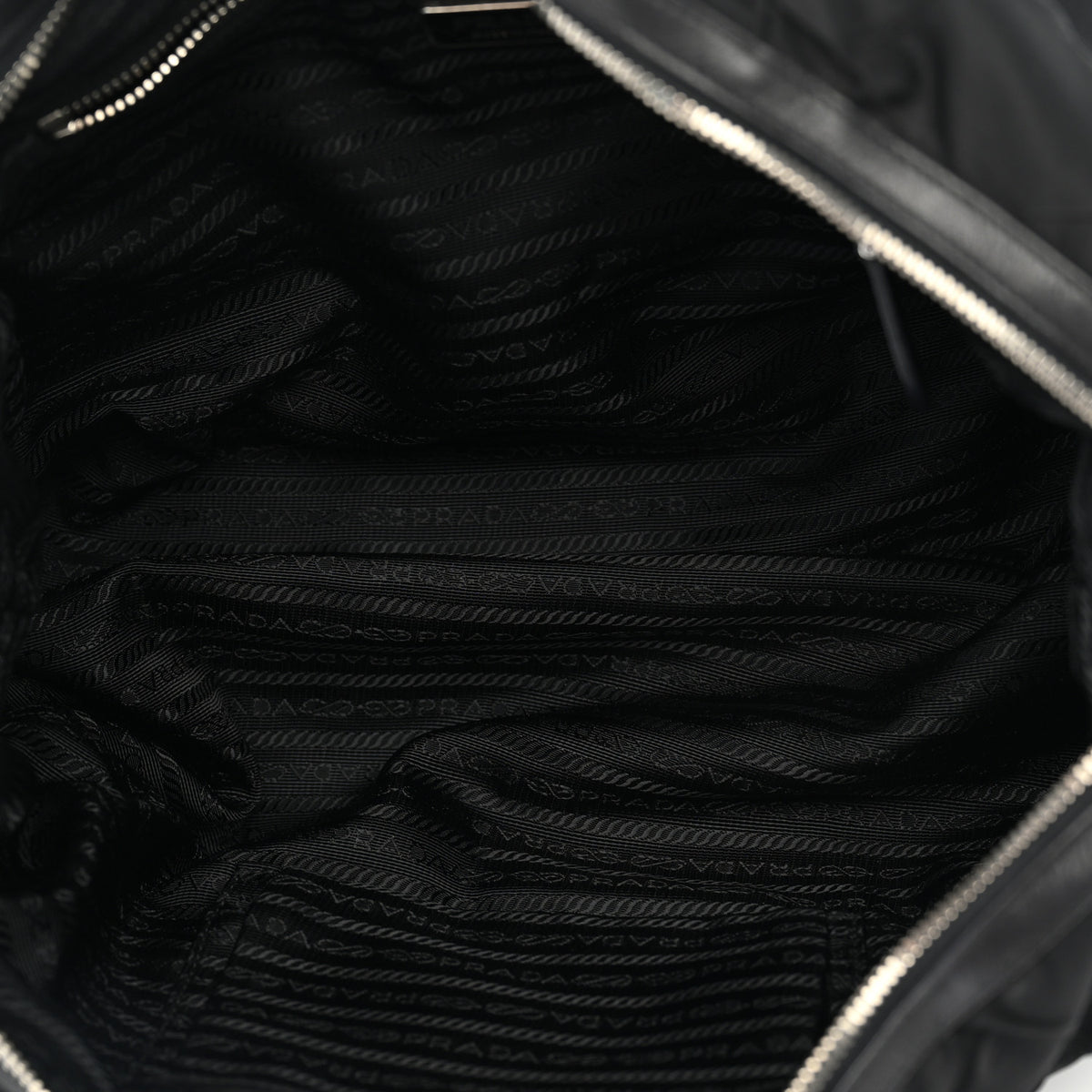 Prada Crispy Nylon Bauletto Black 5 of 9