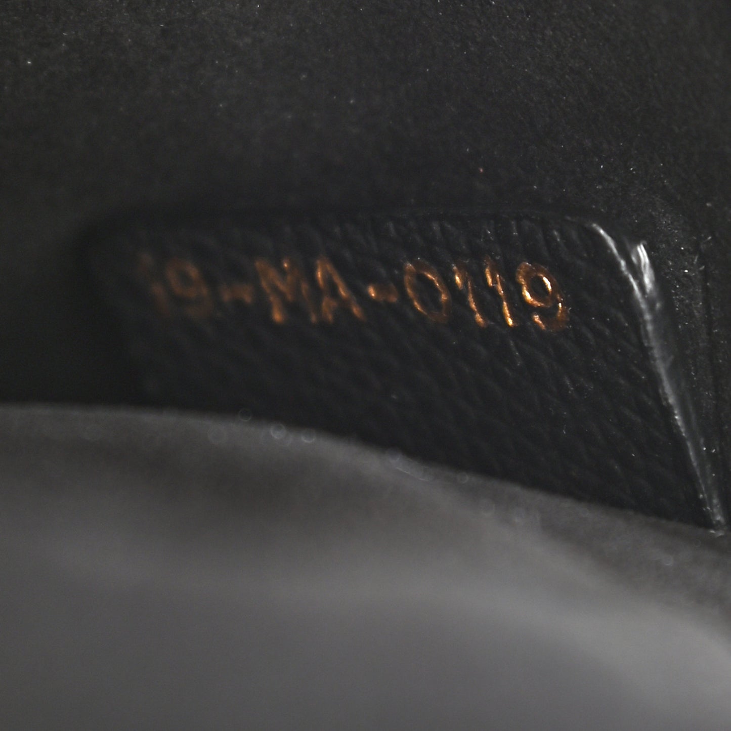 Grained Calfskin Mini J'Adior Chain Flap Bag Black