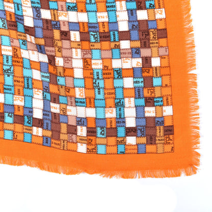 Hermes Cashmere Silk Bolduc Au Carre Scarf 90 3 of 4
