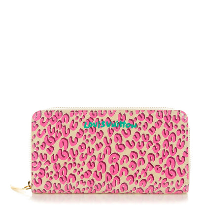 Louis Vuitton Vernis Leopard Zippy Wallet Blanc Corail 1 of 7