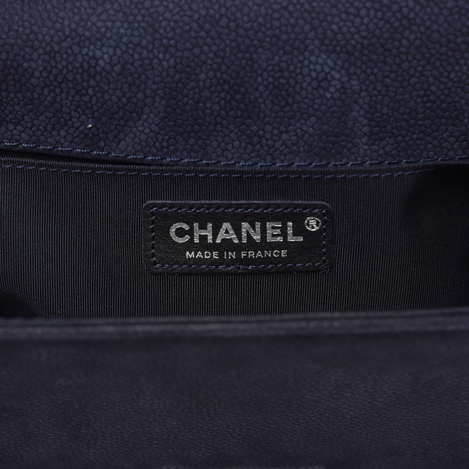 Chanel Iridescent Caviar Quilted Medium Boy Flap Navy 6 of 17