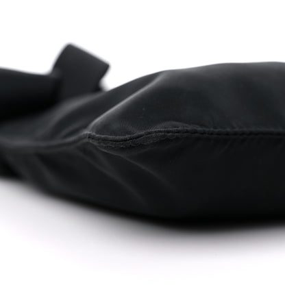 Prada Nylon Flat Messenger Bag Black 7 of 11