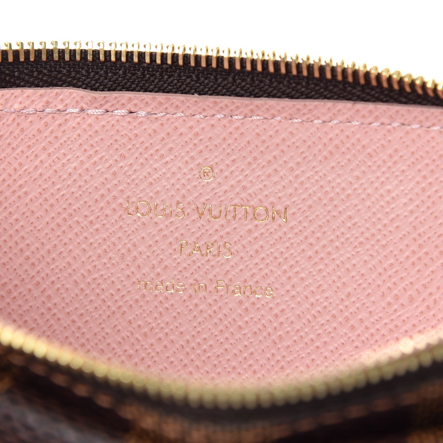 Damier Ebene Recto Verso Card Holder Rose Ballerine