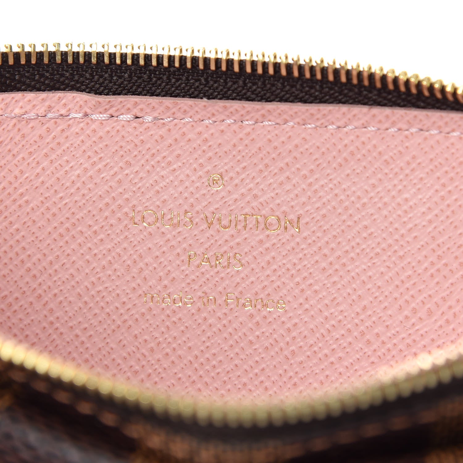 Louis Vuitton Damier Ebene Recto Verso Card Holder Rose Ballerine 6 of 7