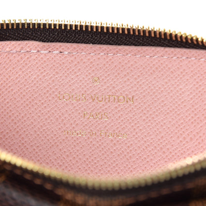 Louis Vuitton Damier Ebene Recto Verso Card Holder Rose Ballerine 6 of 7