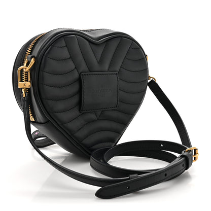 Louis Vuitton Calfskin New Wave Heart Bag Black 3 of 9