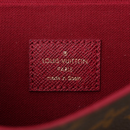 Louis Vuitton Monogram Pochette Felicie Chain Wallet Fuchsia 7 of 12