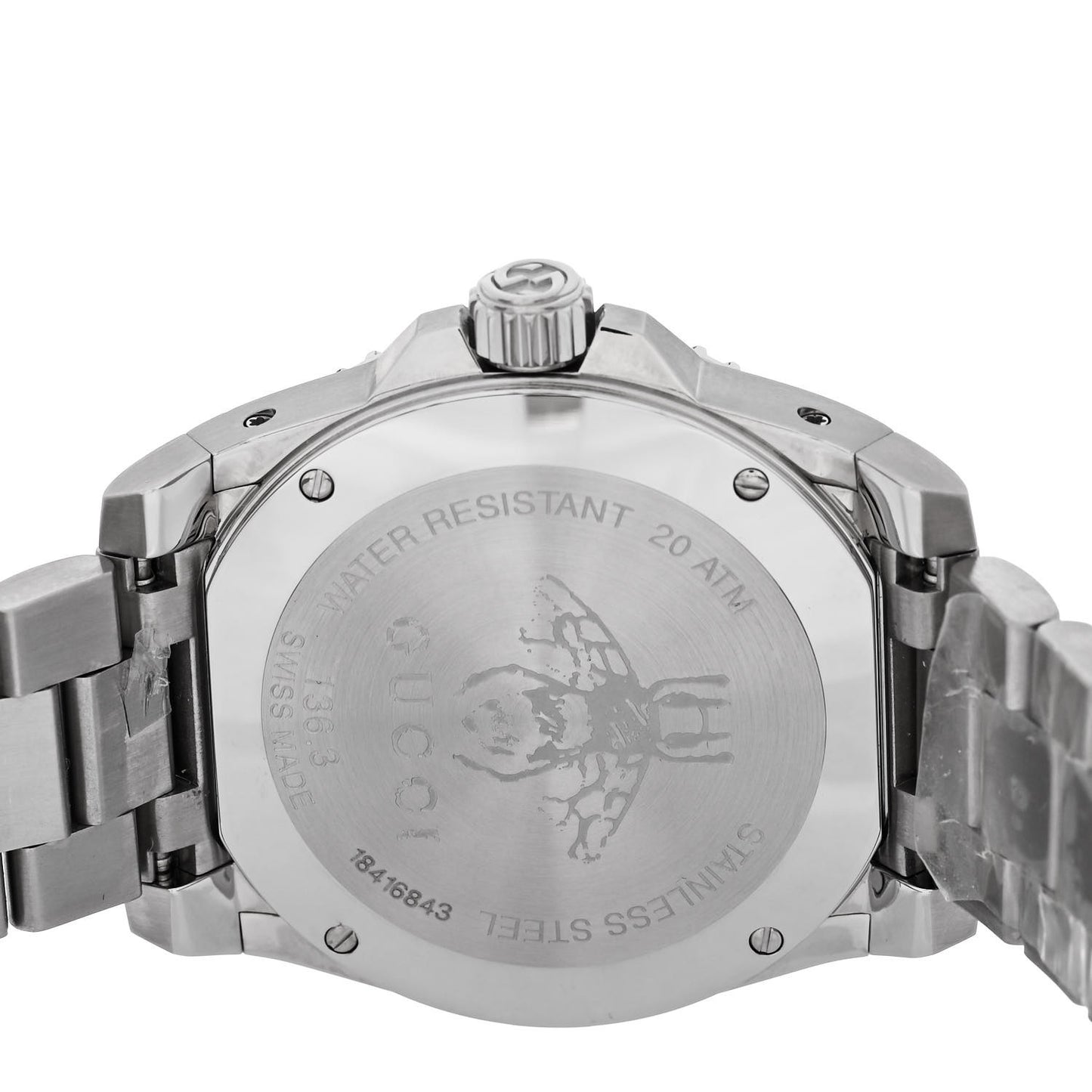 Stainless Steel 40mm Dive Quartz Watch White