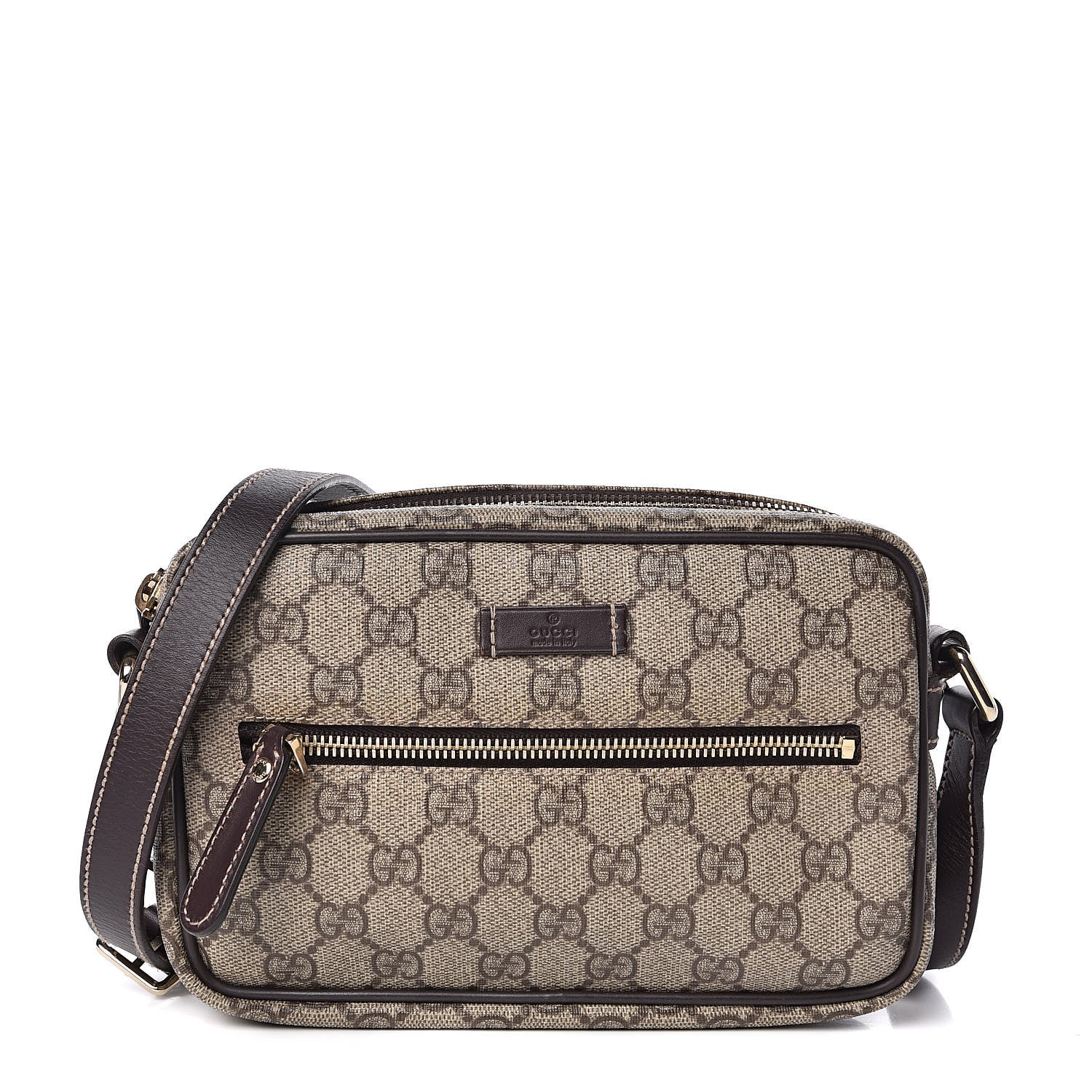 Gucci GG Plus Monogram Small Shoulder Bag Dark Brown 1 of 10