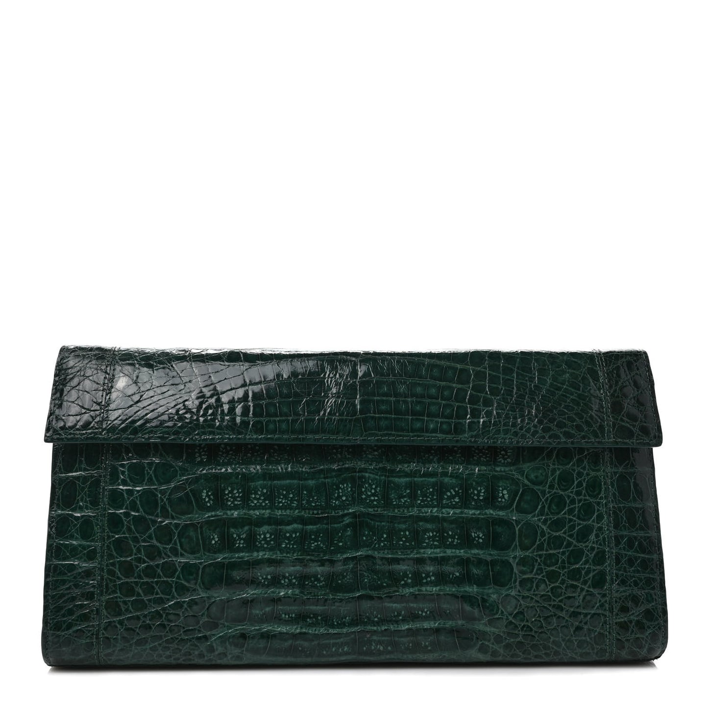 Crocodile Clutch Green