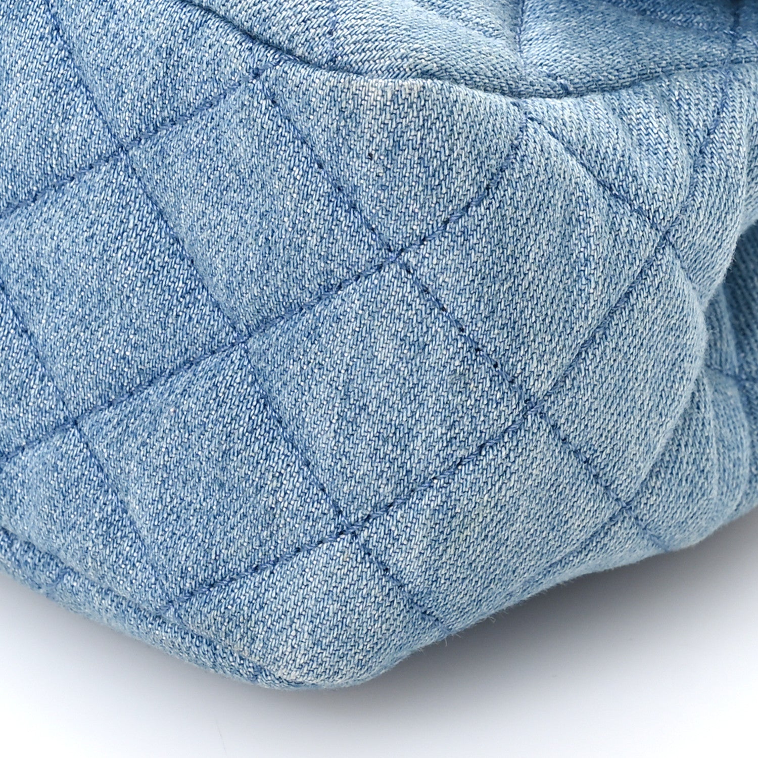 Chanel Denim Quilted Mini Pearl Crush Flap Blue 10 of 10