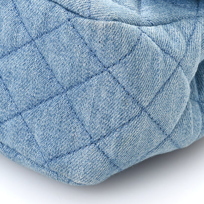 Chanel Denim Quilted Mini Pearl Crush Flap Blue 10 of 10