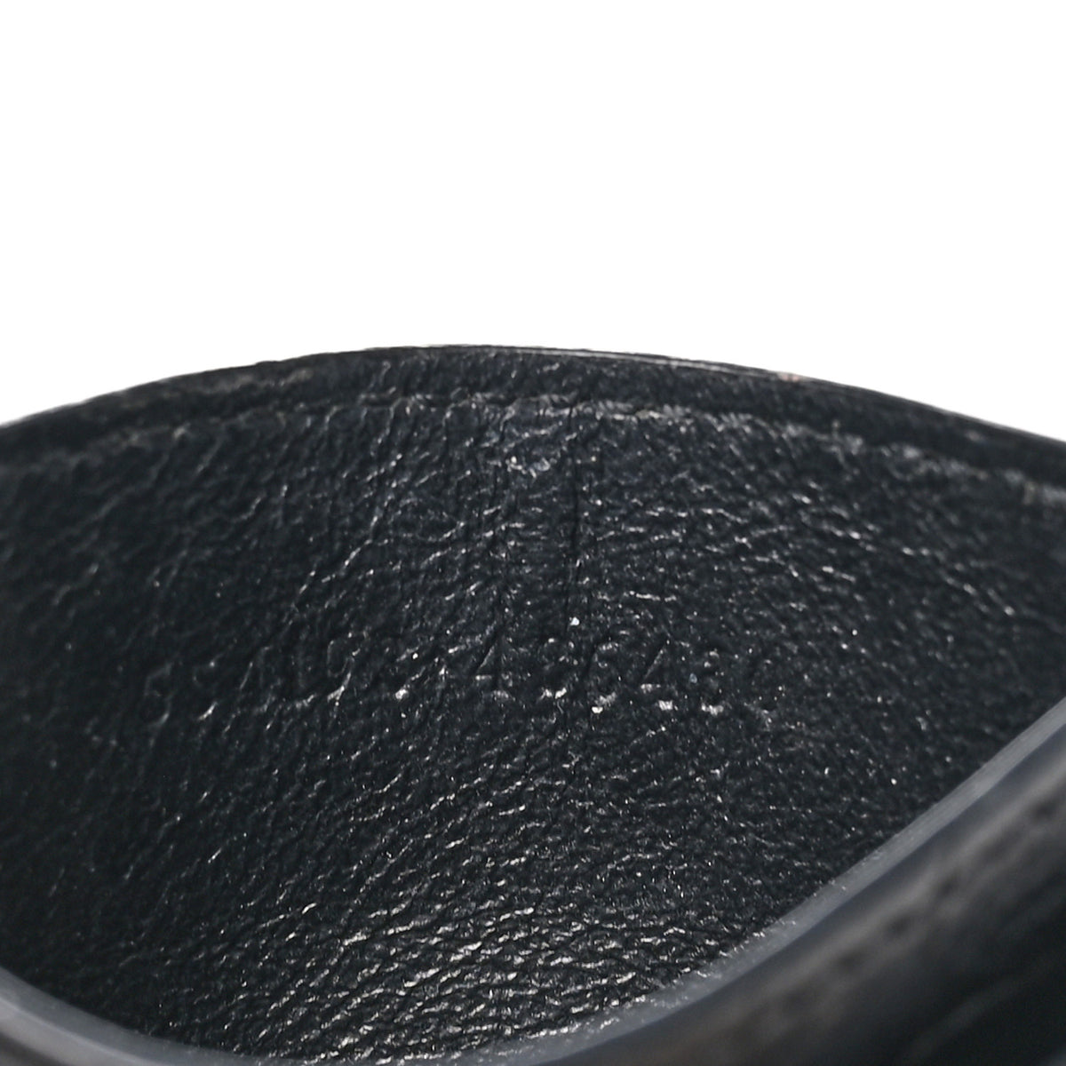 Alexander McQueen Calfskin Crocodile Embossed Skull Card Holder Black 7 of 8