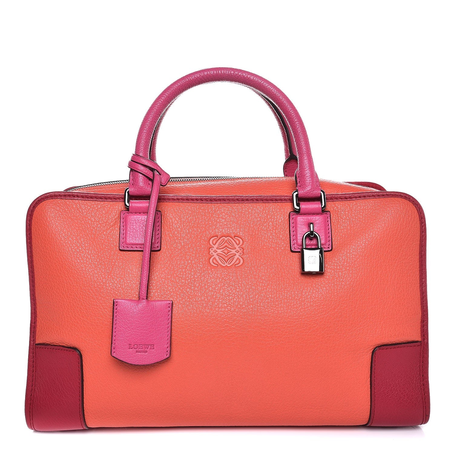 Loewe Goatskin Amazona Tote Orange 1 of 7
