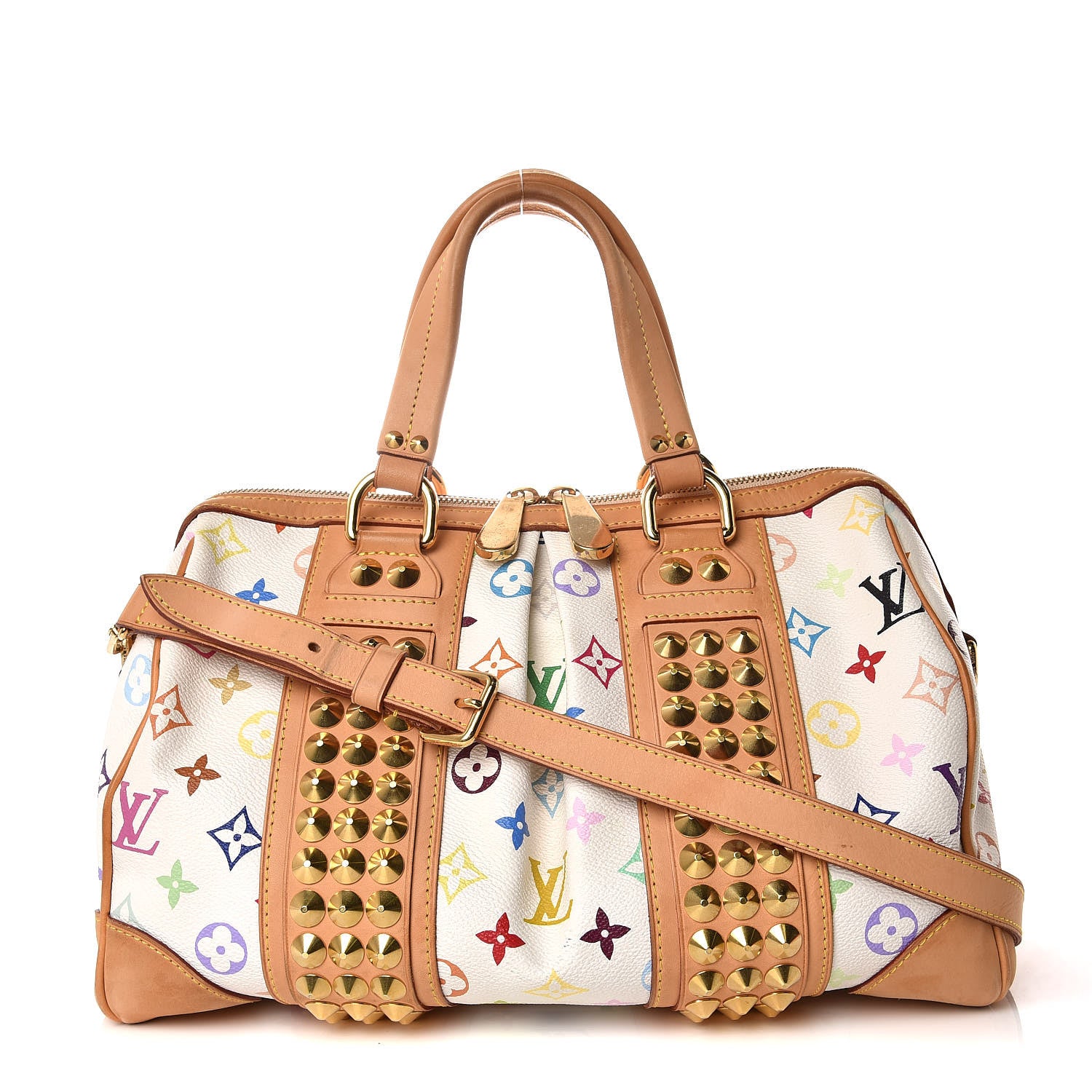 Louis Vuitton Monogram Multicolor Courtney MM White 1 of 17