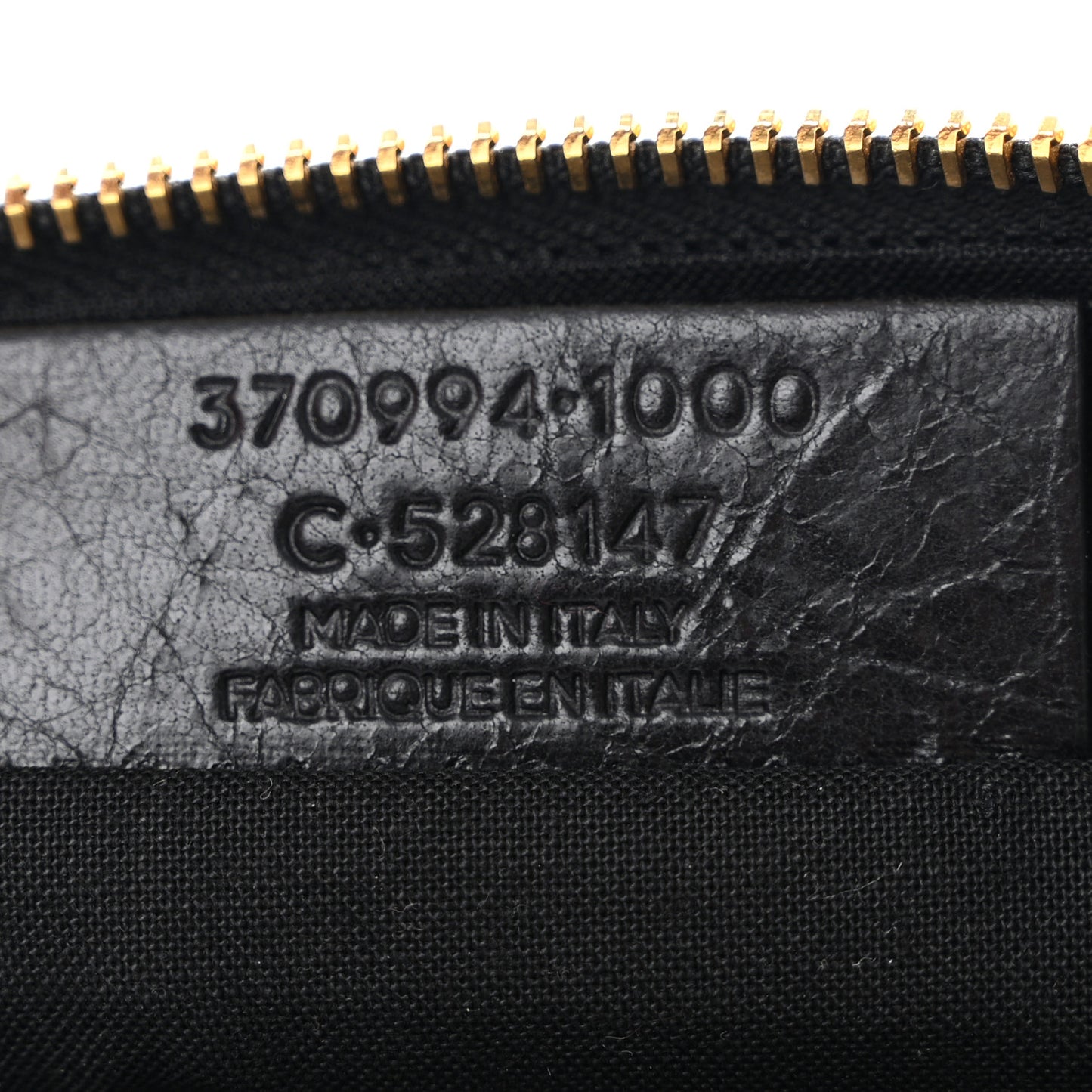 Agneau Giant 12 Gold Hardware Pouch Clutch Black