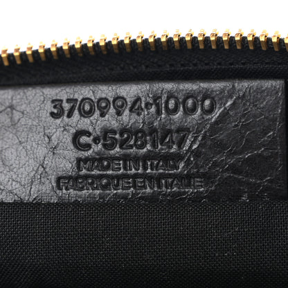 Balenciaga Agneau Giant 12 Gold Hardware Pouch Clutch Black 7 of 7