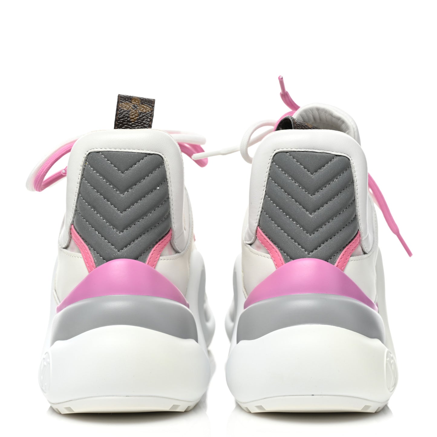 Calfskin Nylon LV Pop Archlight Sneaker 35 Pink Yellow