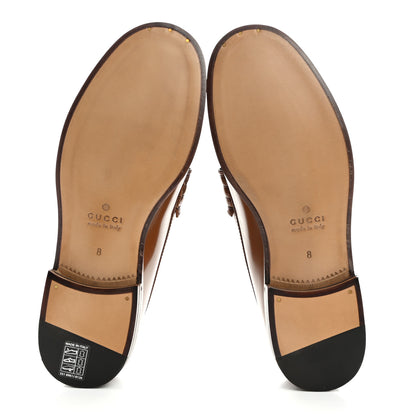 Gucci Calfskin Mens Interlocking G Millennial Ribot Loafers 8 Cuir 5 of 9