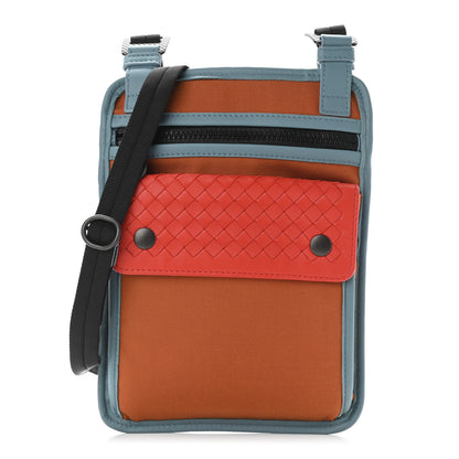 Bottega Veneta Nappa Intrecciato Nylon High Tech Crossbody Pouch Multicolor 1 of 10