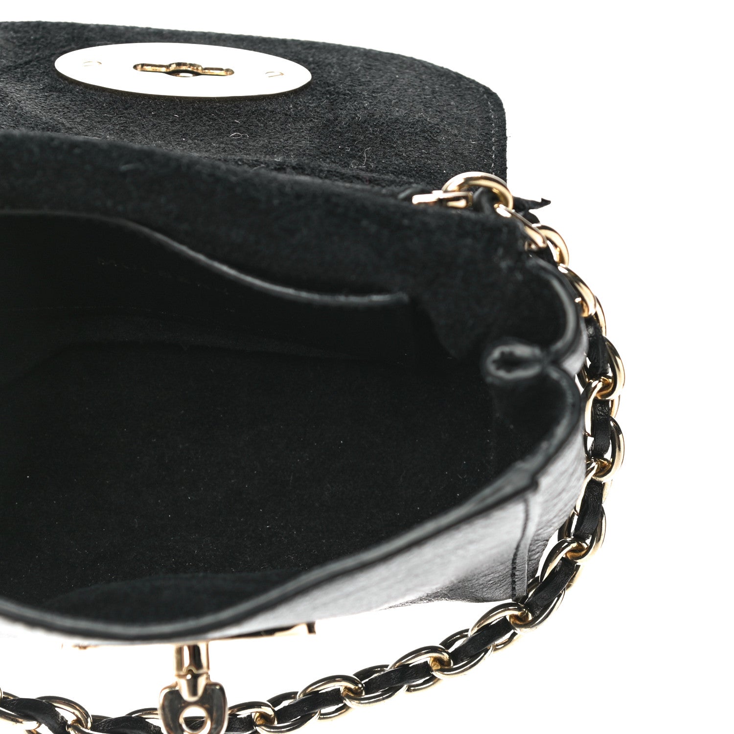 Mulberry Glossy Goatskin Mini Lily Flap Black 5 of 10