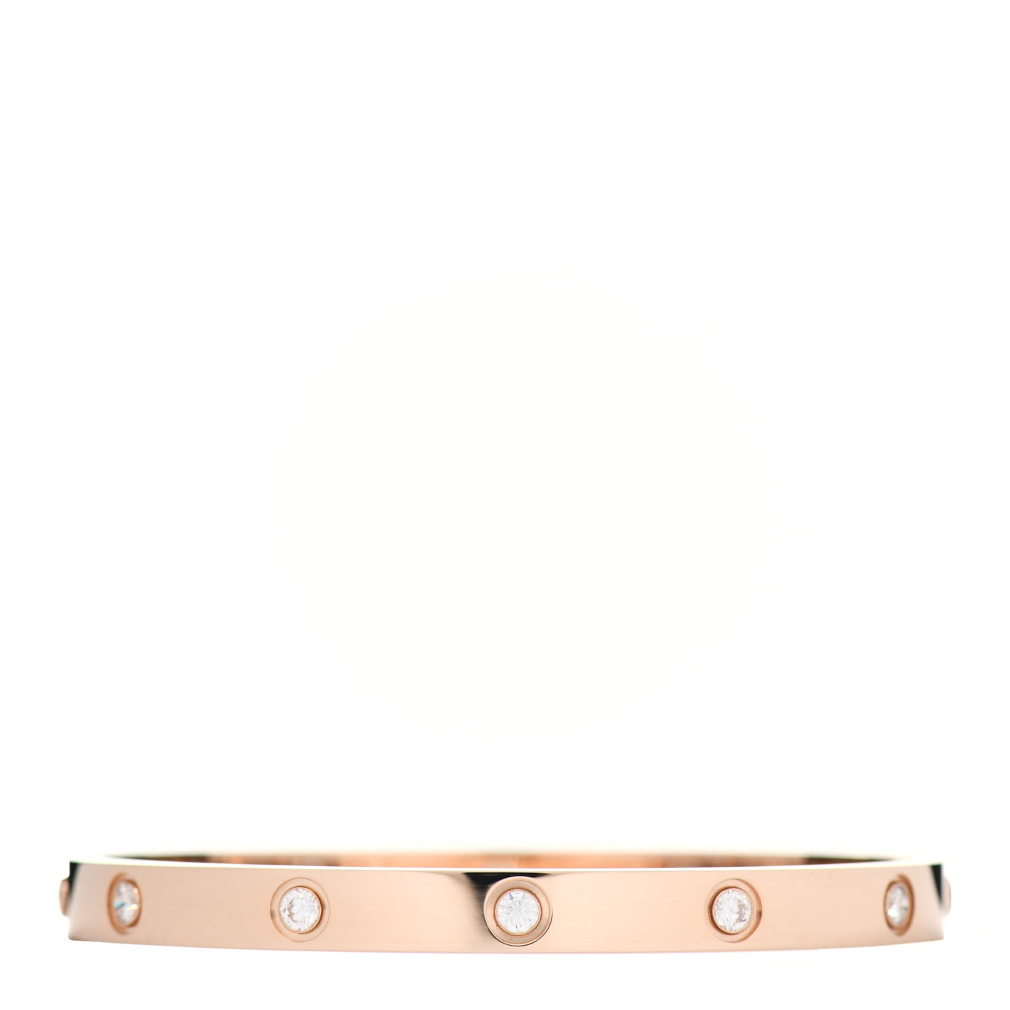 18K Pink Gold 10 Diamond LOVE Bracelet 18