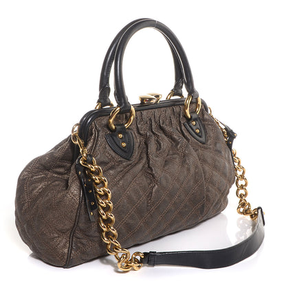 Marc Jacobs Quilted Coated Canvas Stam Grey 3 of 8