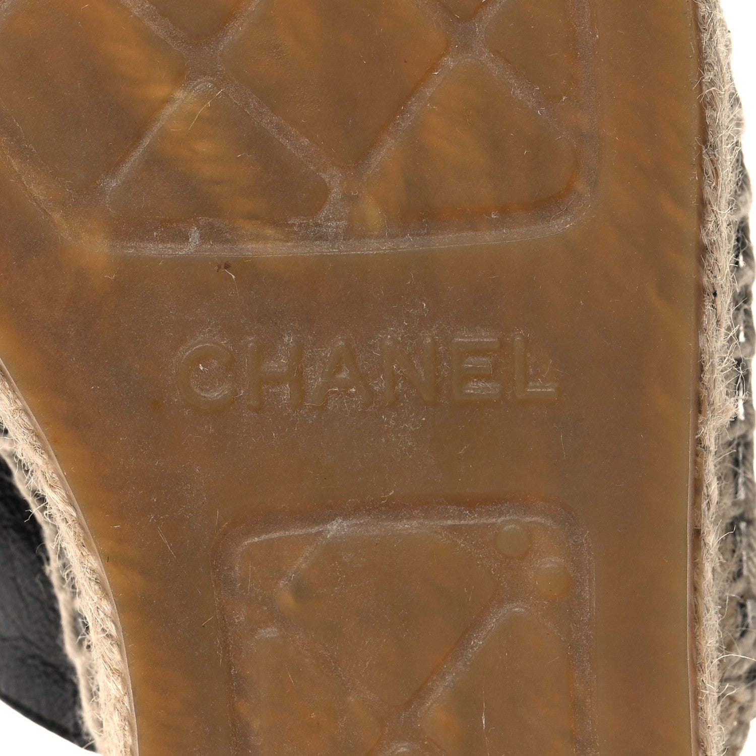 Chanel Goatskin Patent CC Espadrille Mules 40 Black 8 of 9