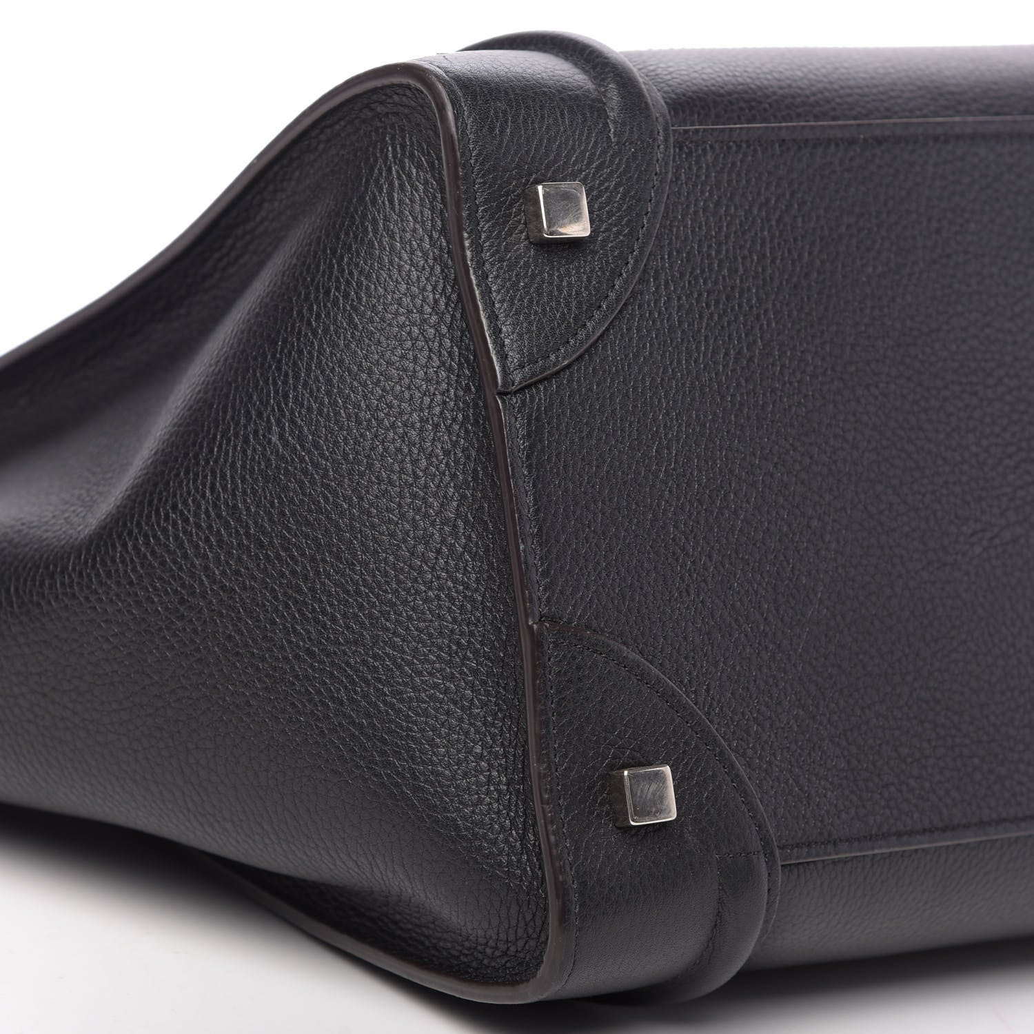 Celine Drummed Calfskin Mini Luggage Black 9 of 15