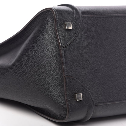 Celine Drummed Calfskin Mini Luggage Black 9 of 15