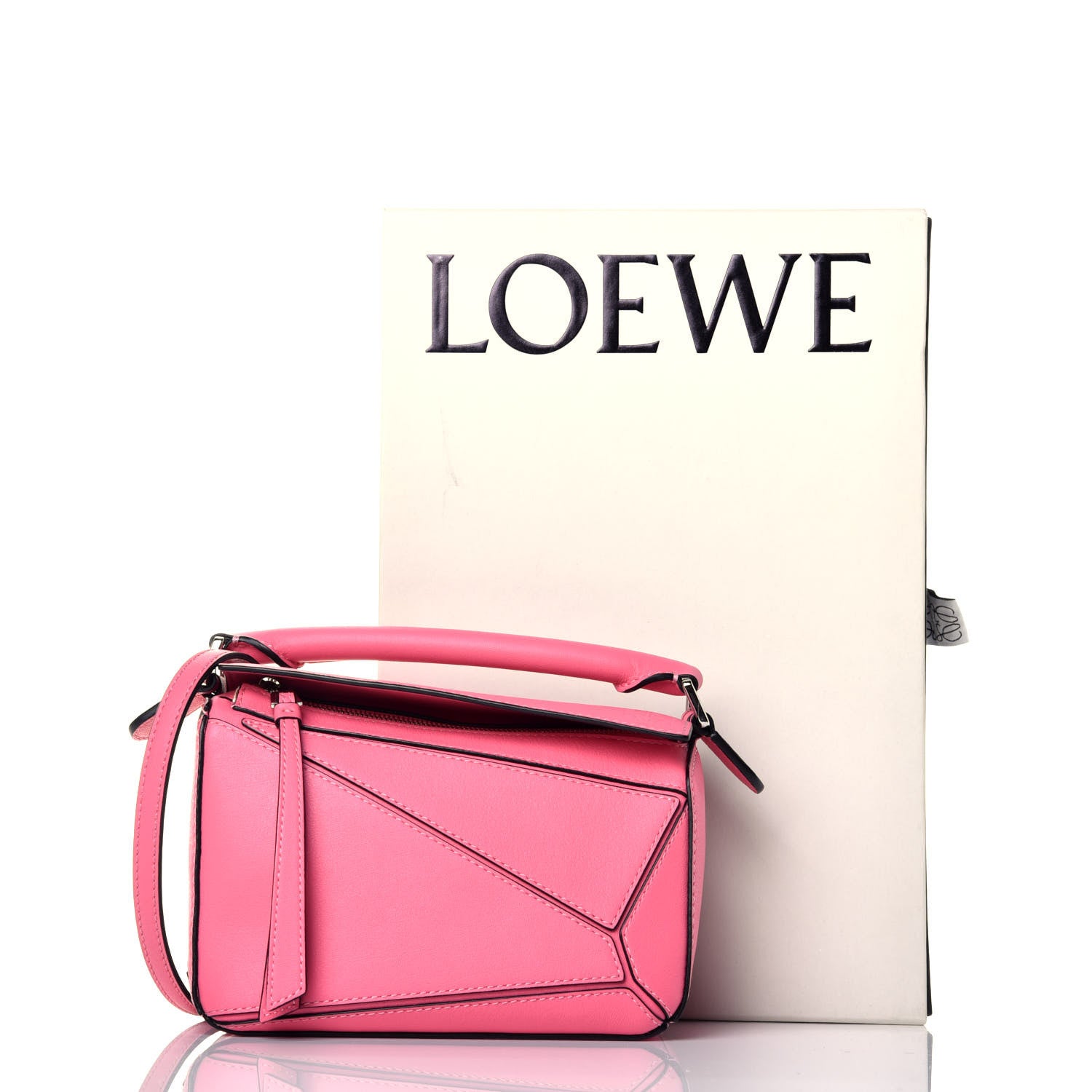 Loewe Calfskin Mini Puzzle Bag Wild Rose 10 of 10