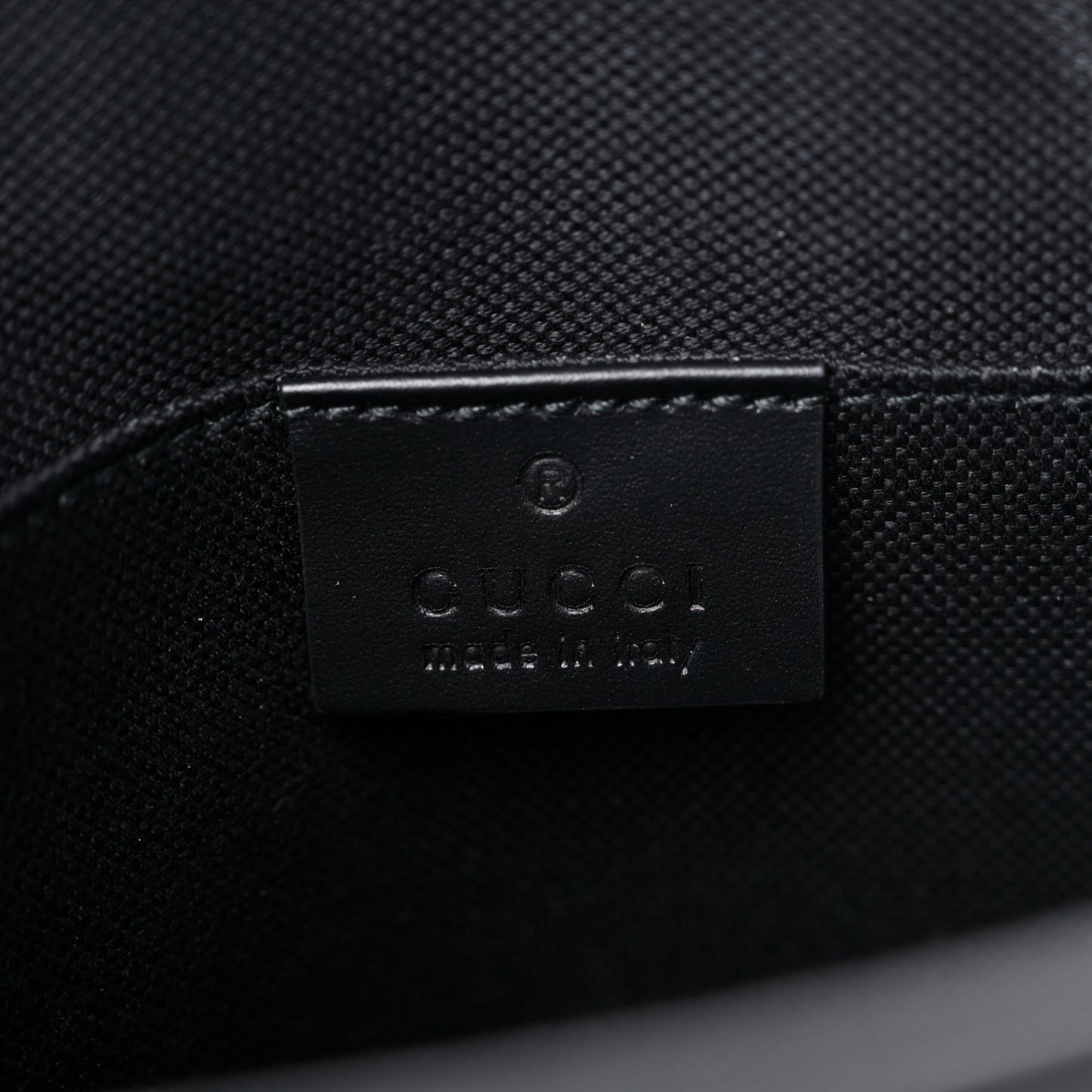 GG Supreme Monogram Selleria Calfskin Web New Web Cosmetic Case Black
