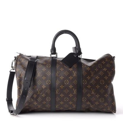 Louis Vuitton Monogram Macassar Keepall Bandouliere 45 1 of 10