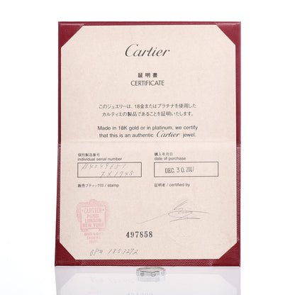 Cartier 18K White Gold 3.5mm LOVE Wedding Band Ring 51 5.75 5 of 5