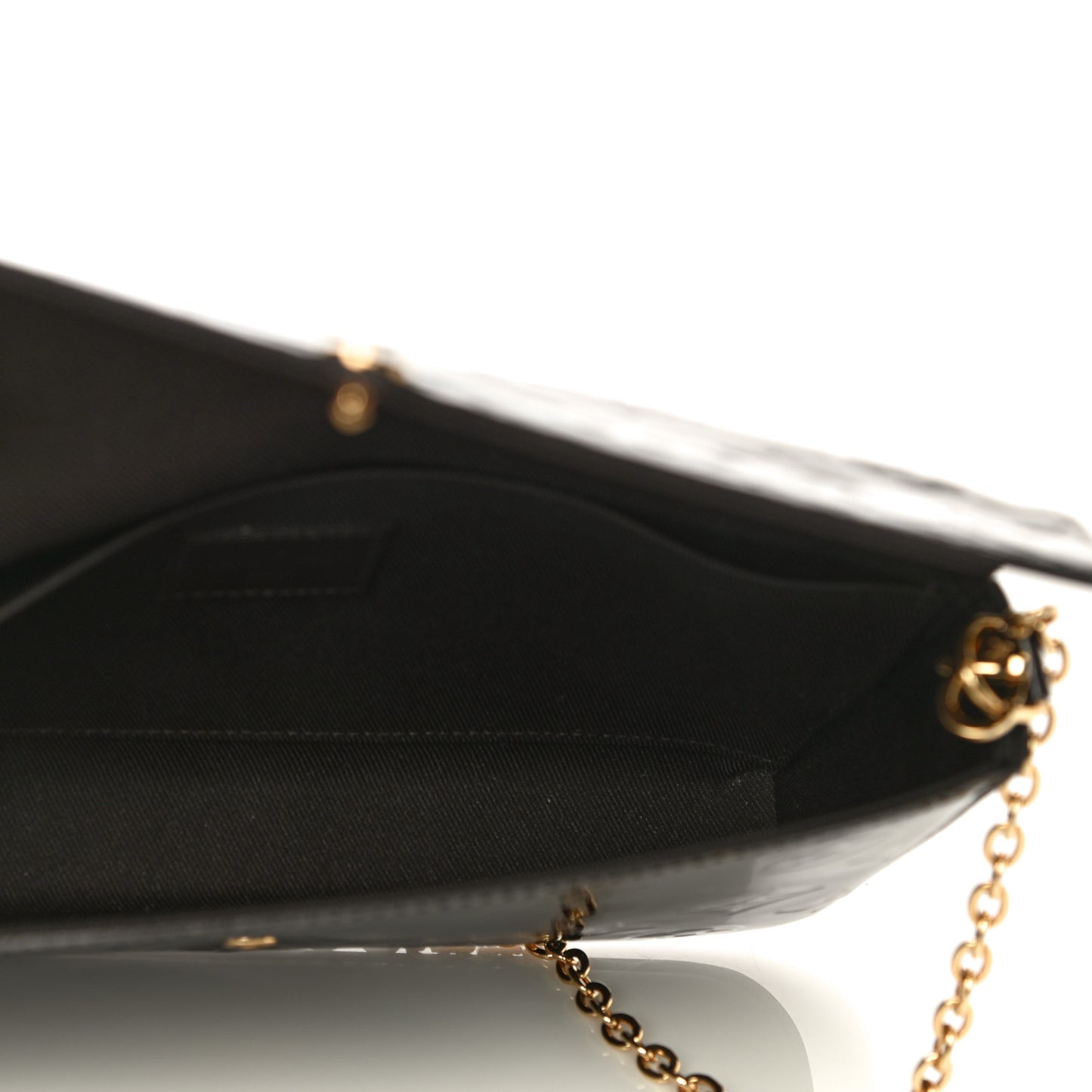 Vernis Pochette Felicie Chain Wallet Amarante