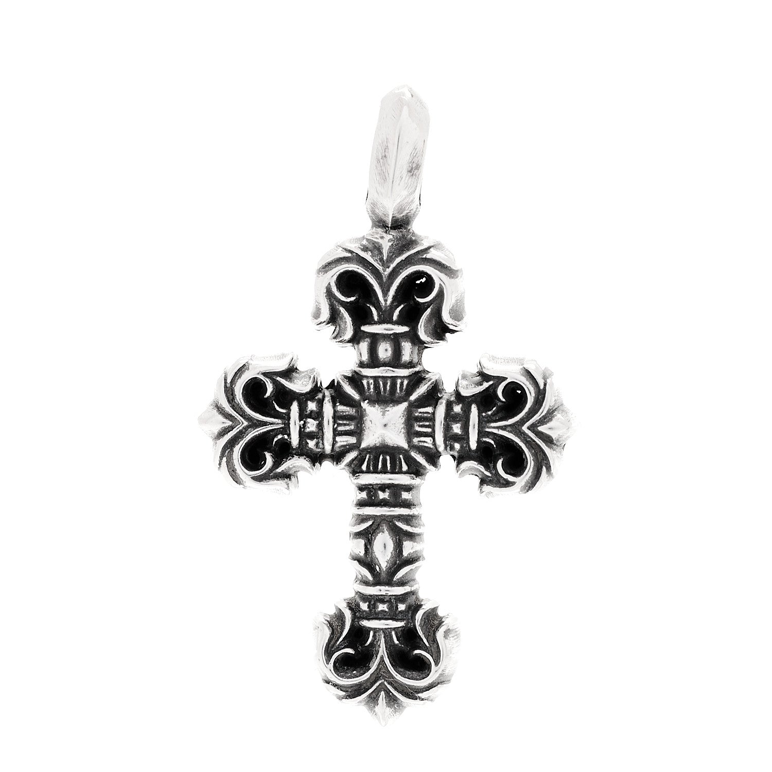 Chrome Hearts Sterling Silver Filigree Cross Pendant 1 of 4