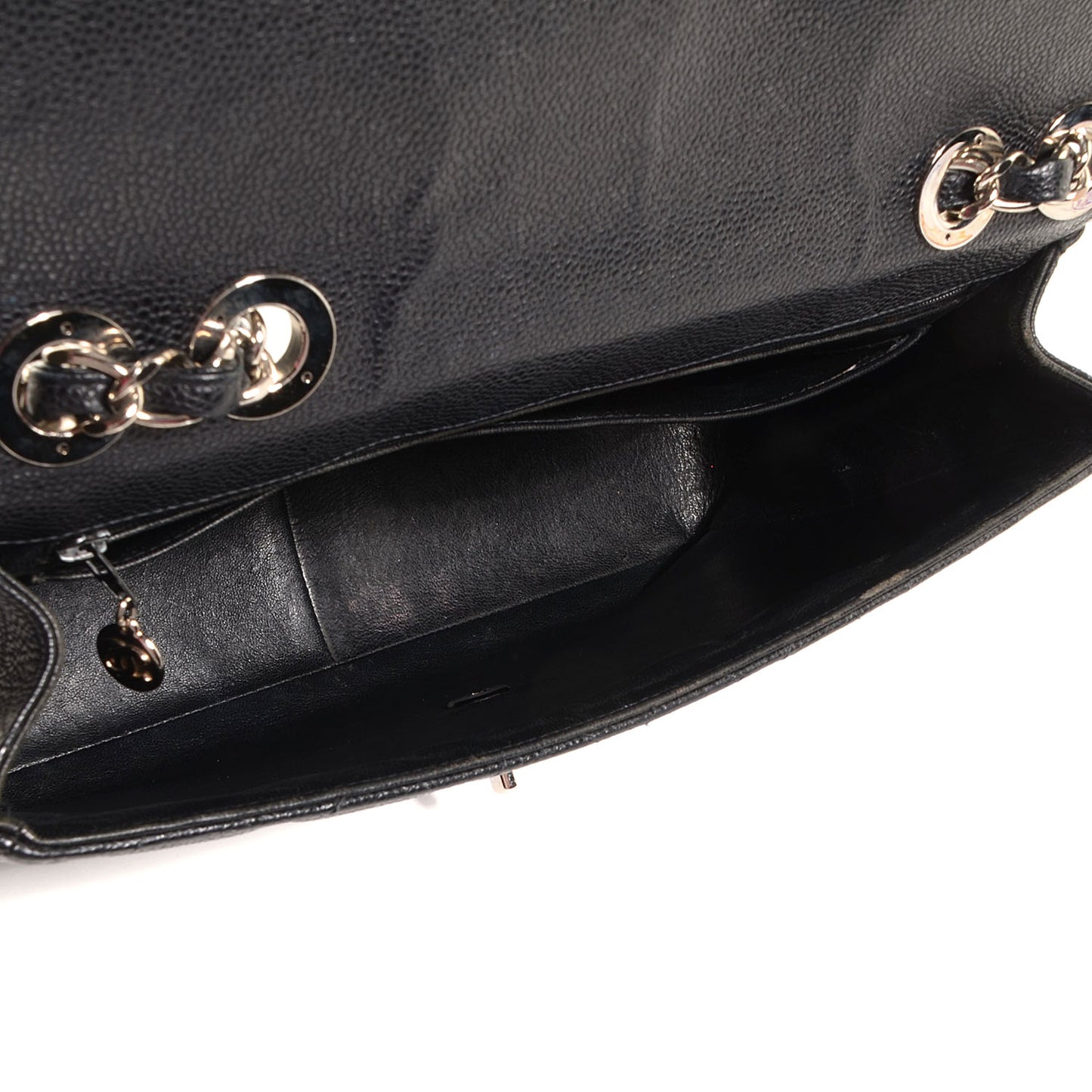 Caviar Jumbo Single Flap Black